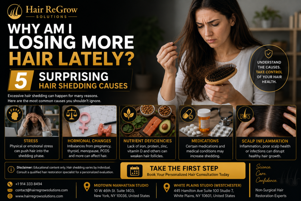 Why Am I Losing More Hair Lately? 5 Hidden Hair Shedding Causes