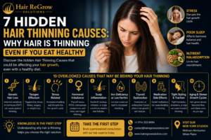 7 Hidden Hair Thinning Causes: Why Hair Is Thinning Even If You Eat Healthy